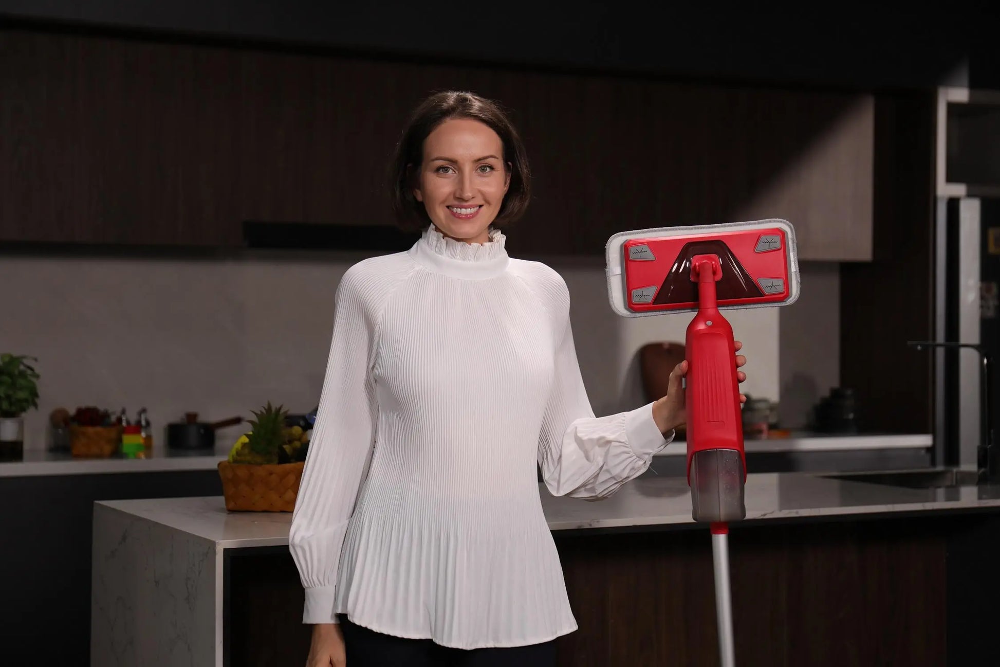 Double Bottle Spray Mop Series - Enspoway Dust Floor Mop with Washable Pads x3 for Wet Dry Home Bathroom Office Commercial for Hardwood Laminate Wood Marble Tiles Ceramic Floor Cleaning