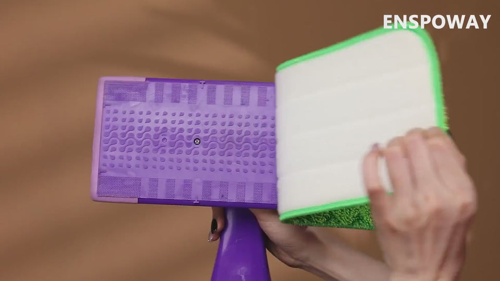 6 Reusable Mop Pads Compatible with Swiffer Wet Jet Mops, Microfiber Wet Jet Pads Refills Washable Dry Wet Mopping Cloths for Swiffer WetJet 12" Mop All Purpose Hardwood Floor Cleaning, Green