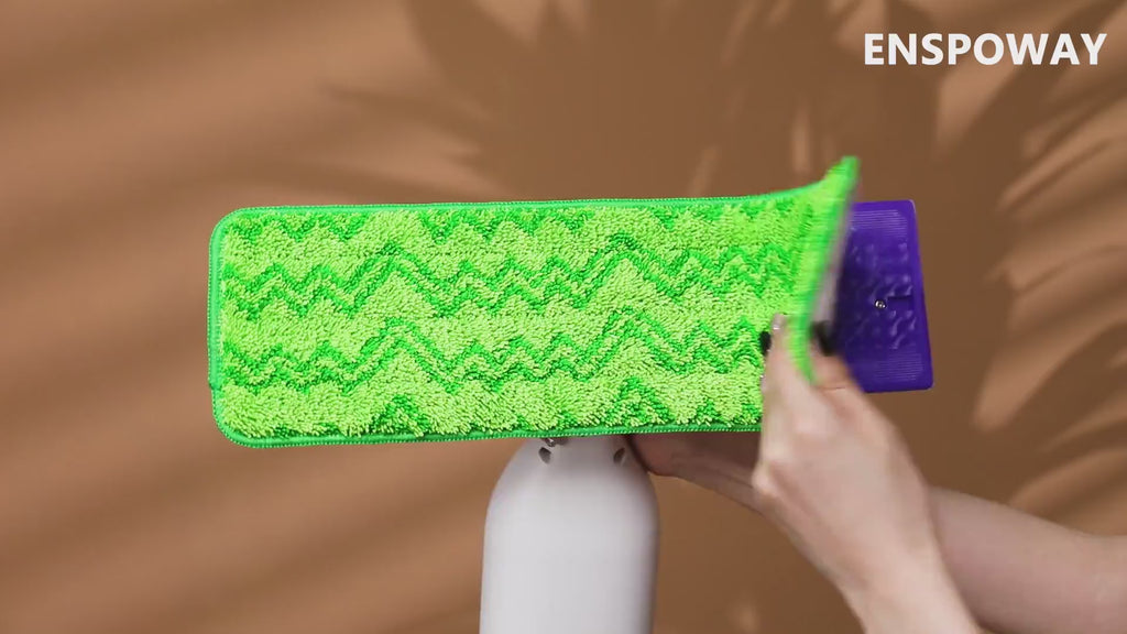 Reusable Mop Pads Compatible with Swiffer PowerMop - 6 Pack Microfiber Washable Mopping Pads for 13" 14" 15" Power Mop Multi-Surface Wood Floor Cleaning, Green