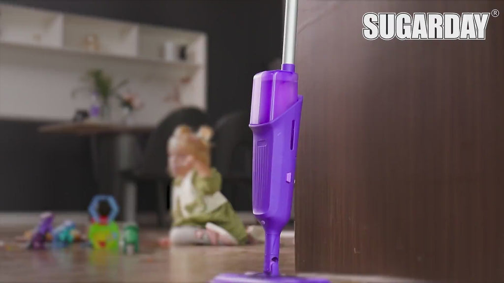 Double Bottle Spray Mop Series - Enspoway Dust Floor Mop with Washable Pads x3 for Wet Dry Home Bathroom Office Commercial for Hardwood Laminate Wood Marble Tiles Ceramic Floor Cleaning